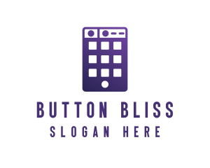 Purple Smartphone App logo design