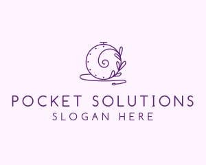 Minimalist Pocket Watch logo design