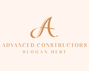 Luxury Boutique Letter A logo design