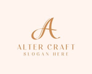 Luxury Boutique Letter A logo design