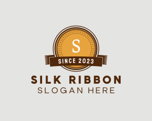 Elegant Coin Ribbon logo design