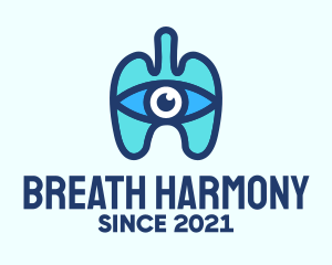 Blue Respiratory Eye Lungs logo