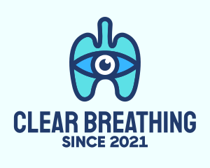Blue Respiratory Eye Lungs logo