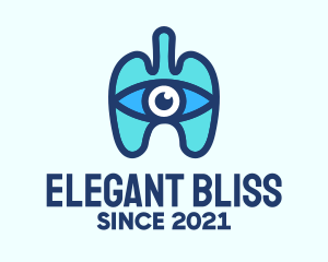 Blue Respiratory Eye Lungs logo