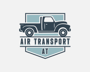 Pick Up Truck Transport logo design