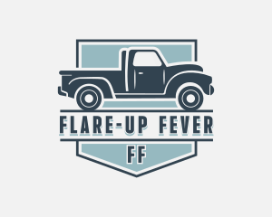 Pick Up Truck Transport logo design