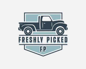 Pick Up Truck Transport logo design