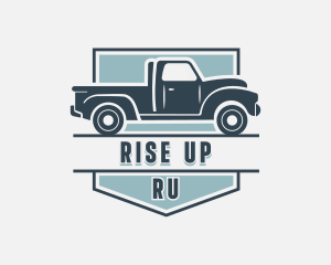 Pick Up Truck Transport logo design