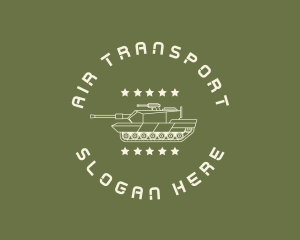 Army Soldier Tank  logo design