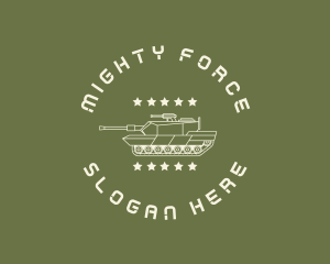 Army Soldier Tank  logo design