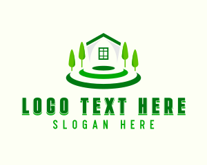 Yard Lawn Landscaping Logo