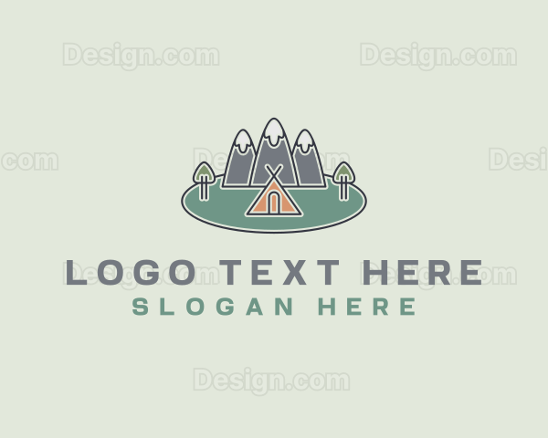 Snowy Mountain Tent Logo