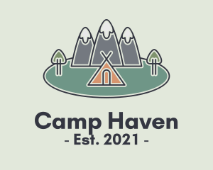 Snowy Mountain Tent logo