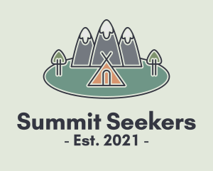 Snowy Mountain Tent logo
