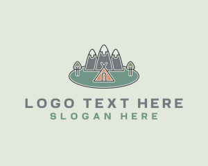 Snowy Mountain Tent logo