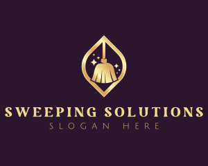 Cleaning Mop Broom logo design