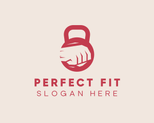 Fist Kettlebell Fitness logo design