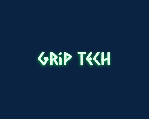 Glowing Tech Native logo design