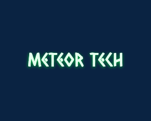 Glowing Tech Native logo design