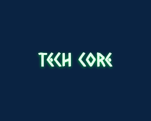 Glowing Tech Native logo design