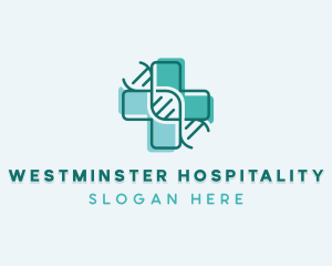 Medical Healthcare DNA logo design