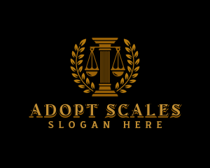 Legal Pillar Scale logo design