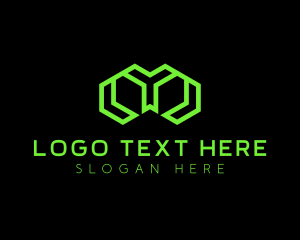 Telecom Tech Company Letter M logo