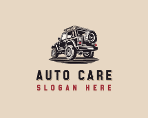 Off Road Car Driving logo design