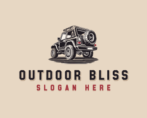 Off Road Car Driving logo design