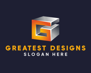 3D Technology Letter G logo design