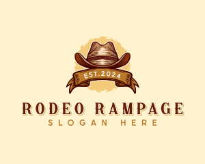 Cowboy Hat Rodeo logo design