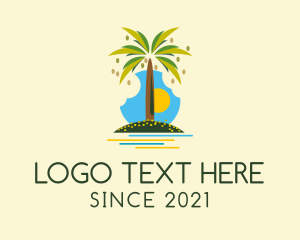 Tropical Beach Tree  logo