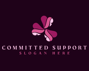 Heart Love Support logo design