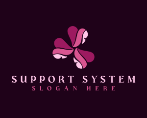 Heart Love Support logo design