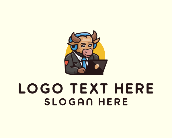 Typing logo example 4