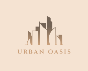 Metropolis Condominium Property logo design