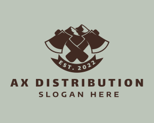 Mountain Axe Lumberjack logo