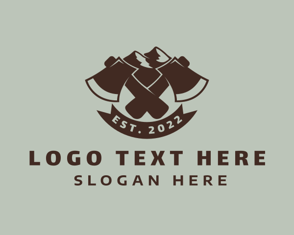 Lumberjack logo example 3