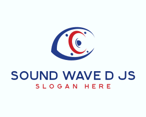 Subwoofer Eye Speaker logo design