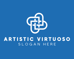 Abstract Medical Cross logo design