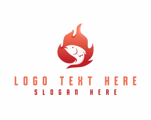 Flaming Fish BBQ logo