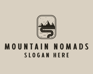 Pathway Road Mountain logo design