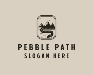 Pathway Road Mountain logo design