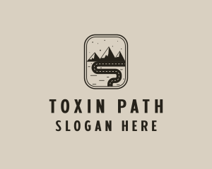 Pathway Road Mountain logo design