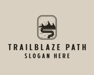 Pathway Road Mountain logo design