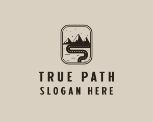 Pathway Road Mountain logo design