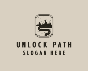 Pathway Road Mountain logo design