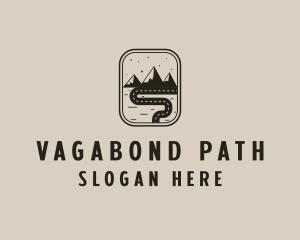 Pathway Road Mountain logo design