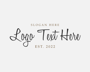 Elegant Cursive Business Logo