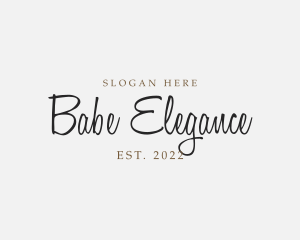 Elegant Cursive Business logo design